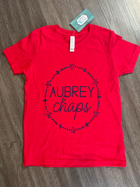 Aubrey Chaps Circle w/ Hearts Tee  Adult