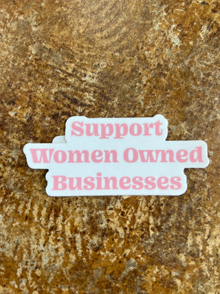 Women owned business vinyl sticker
